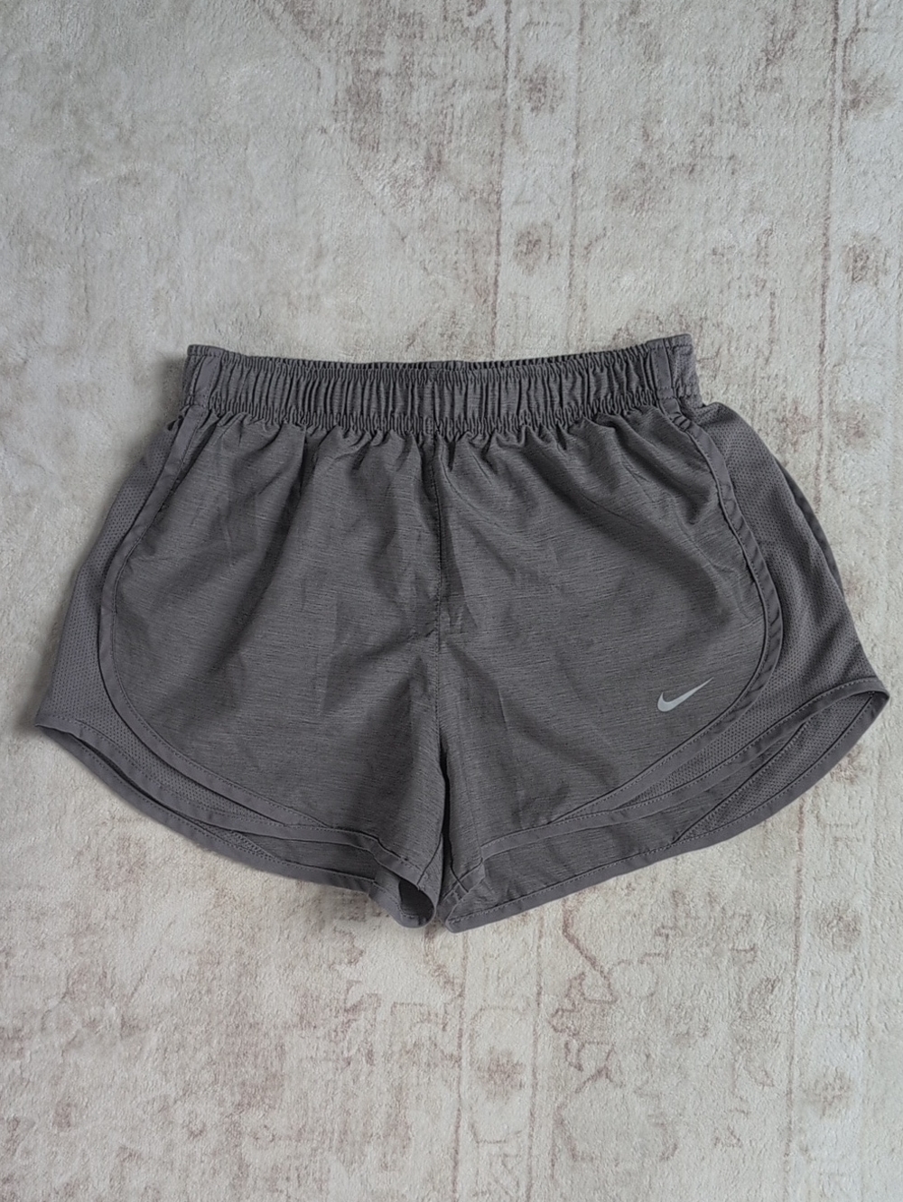 Nike Women's Gray Dri-Fit Running Shorts, Size Small